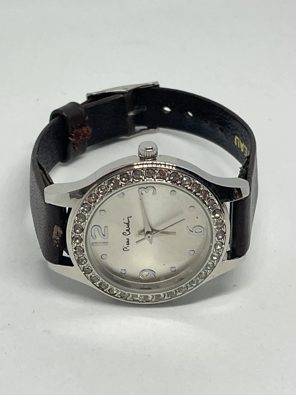 Pierre Cardin women's watch with crystals, original box and papers, excellent condition – photo 13